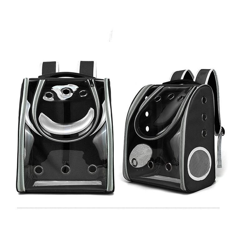 Wholesale Outdoor Dog Products Transparent PVC Cat Carrier Backpack Breathable Portable