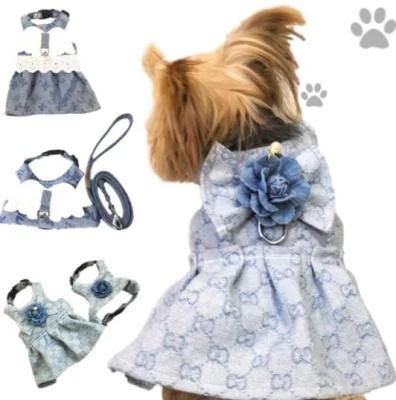 Ropa PARA Perro Luxury Cute Sleeveless Summer Dog Shirt Sundress Pet Dog Dress