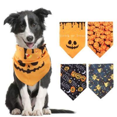 Festival Halloween Adjustable Soft Pet Triangle Scarf Dog Bandana