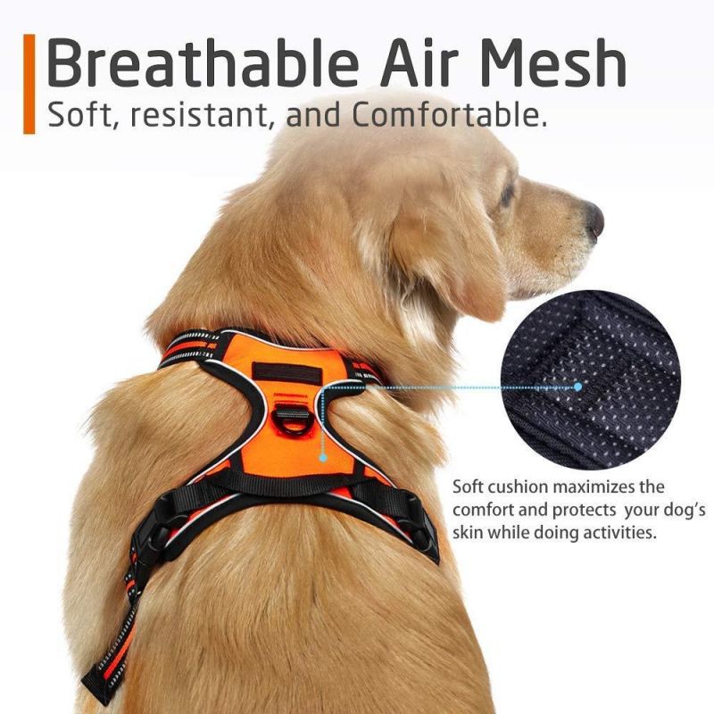 Oxford Soft Pet Vest Front & Back Range Dog Harness with Best Reflective Strap