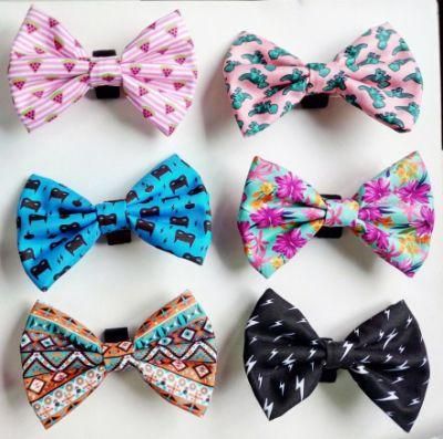 Low MOQ Custom Multicolor Patterns Adjust Dog Bowtie Pet Beauty Accessories