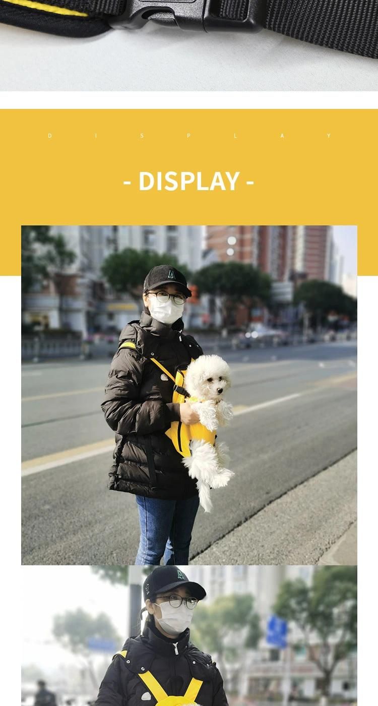 Luxury Mesh Neoprene Pet Carrier Bag Yellow Dog Carrier Cage
