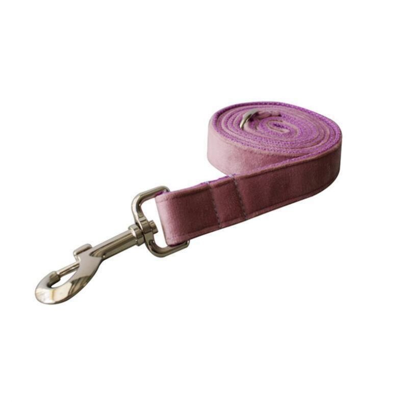 Super Soft and Durable Velvet Dog Collar Leash