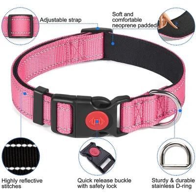 Nylon Reflective Collar Leash Large Dog Explosion-Proof