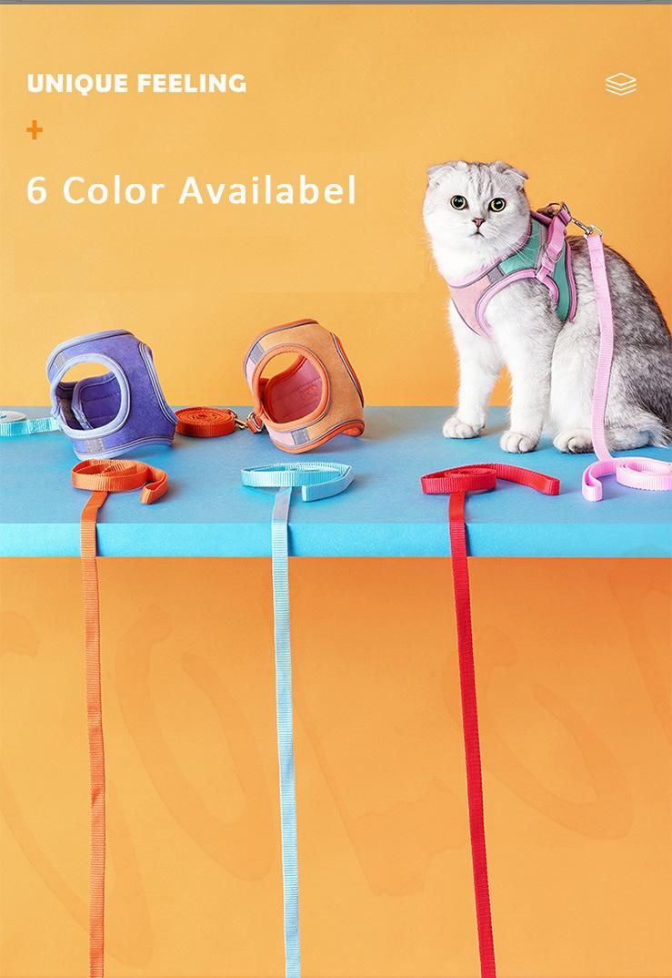 Factory Supply Dog Harness and Leash Set Breathable Dog Vest