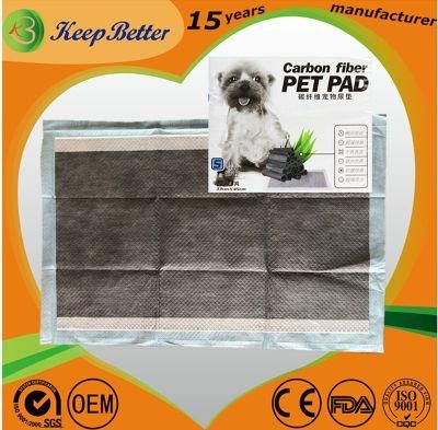 Odor Control Active Carbon Fiber Bamboo Charcoal Disposable Pet Training Pad