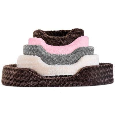 Pet Dog Bed Round Oval Cuddler Nest Lounger Pet Bed for Dogs &amp; Cats - Available in Multiple Colors &amp; Styles