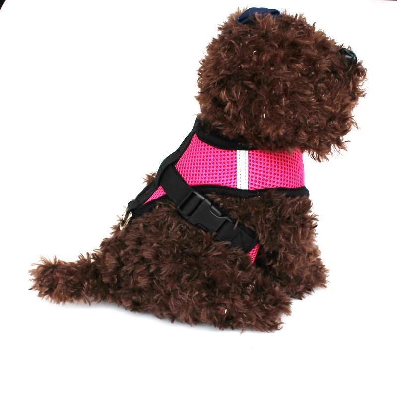 Wholesale Dog Vest Pet Clothes Pet Breathable Mesh Dog Vest Harness with Dog Leash