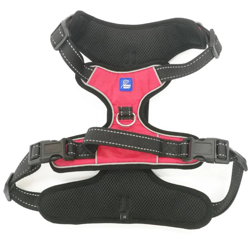 No Pull Dog Harness, Reflective Vest Harness with 2 Leash Attachments and Easy Control Handle