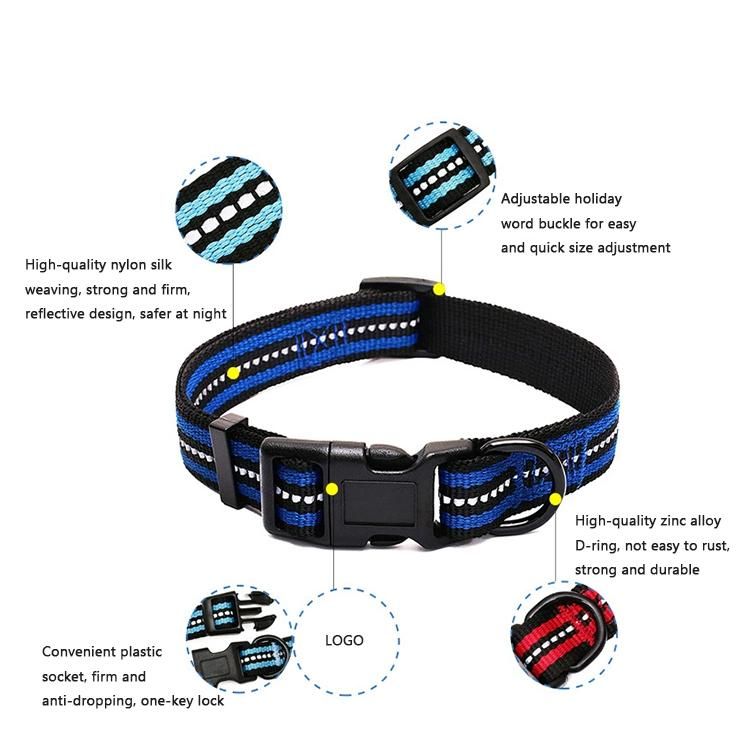 Outdoor Training Dog Collar Thickened Nylon Pet Collar