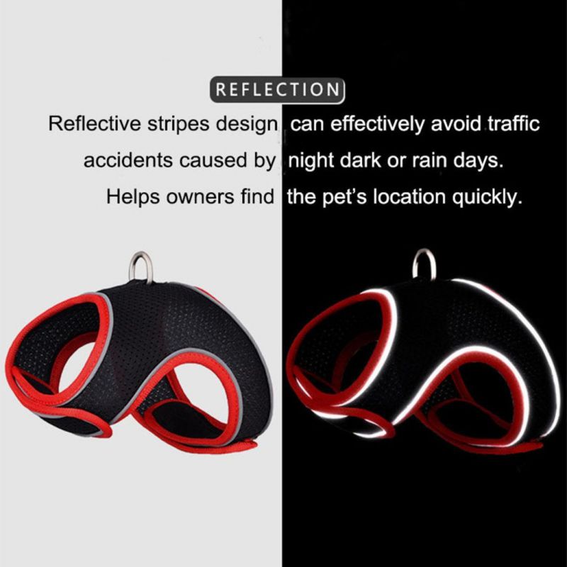 Adjustable Hook and Loop Fastners Cat Harness No Pull Pet Harness