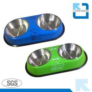 Colorful Stainless Steel Pet Bowl &amp; Dog Feeder