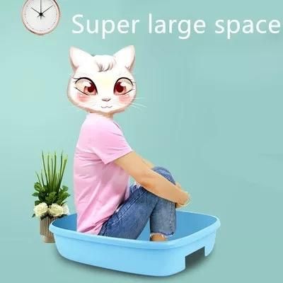 Wholesale Multi-Colors Fron-Lift Drawer Type Plastic Cat Litter Box Big Enclosed Cat Toilet Box with Shovel