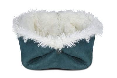 Washable Convertible Self-Warming Cuddle Pet Dog Bed
