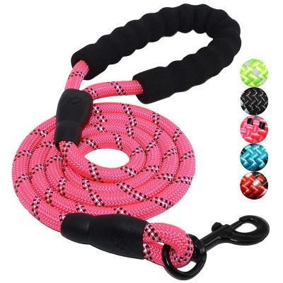 Large Dog Rope Reflective Leash Walking Pet Collar Traction Round Climbing Nylon Traction Leash