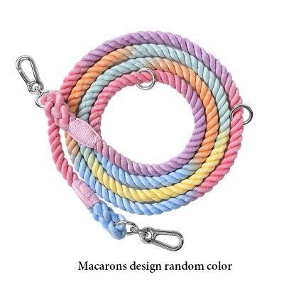 Full Handmade Eco Cotton Solid Loop Dog Rope Lead