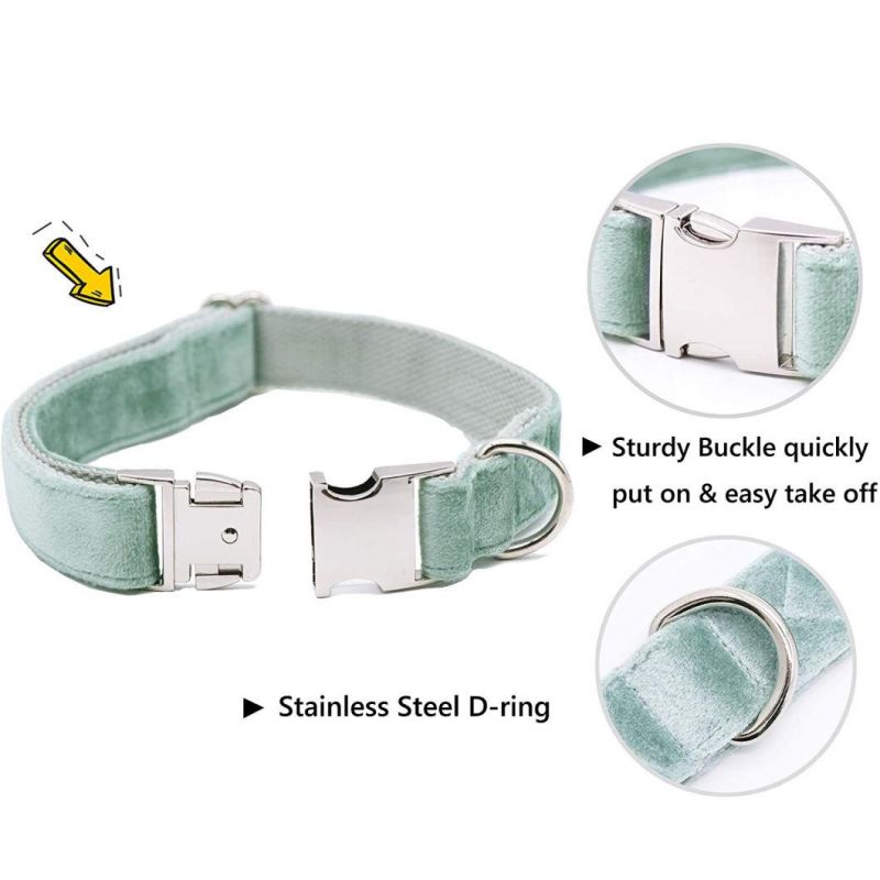 Velvet Classic Soft Comfortable Adjustable Dog Collar