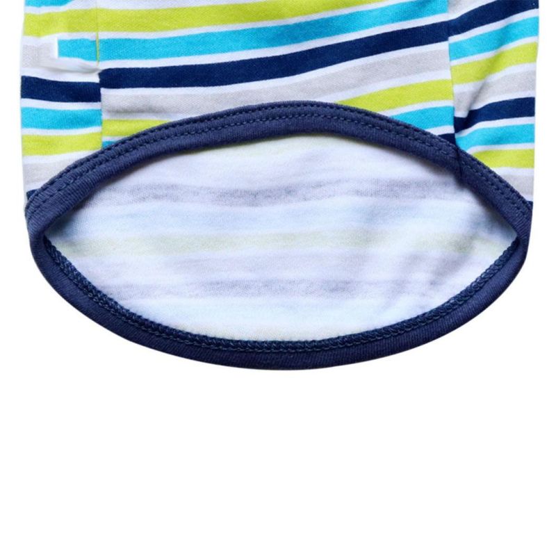 Striped Dog Shirt Soft Cotton Pet T-Shirt in Summer