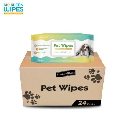 Biokleen Pet Eye&prime;s Wipe and Nose Wipe Special for Pet Care Mild Formula No Irritating Anti-Bacterial Anti-Virus Pet Wipes