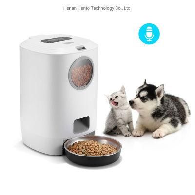 Infrared Sensing Dog Feeder Carrying LCD Screen and Stainless Steel Bowl