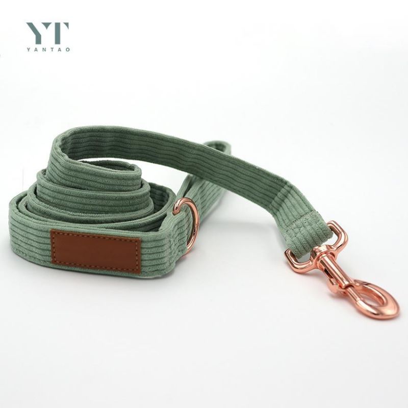 Instagram Hot Selling Luxury Corduroy Dog Collars Custom Colors Corduroy Dog Collar