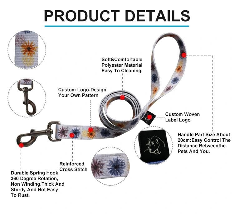 Recycle Handmade Polyester Dog Collar and Leash