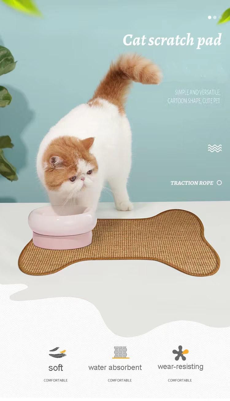 Cat Dog Scratching Mat Natural Sisal Floor Play Rug