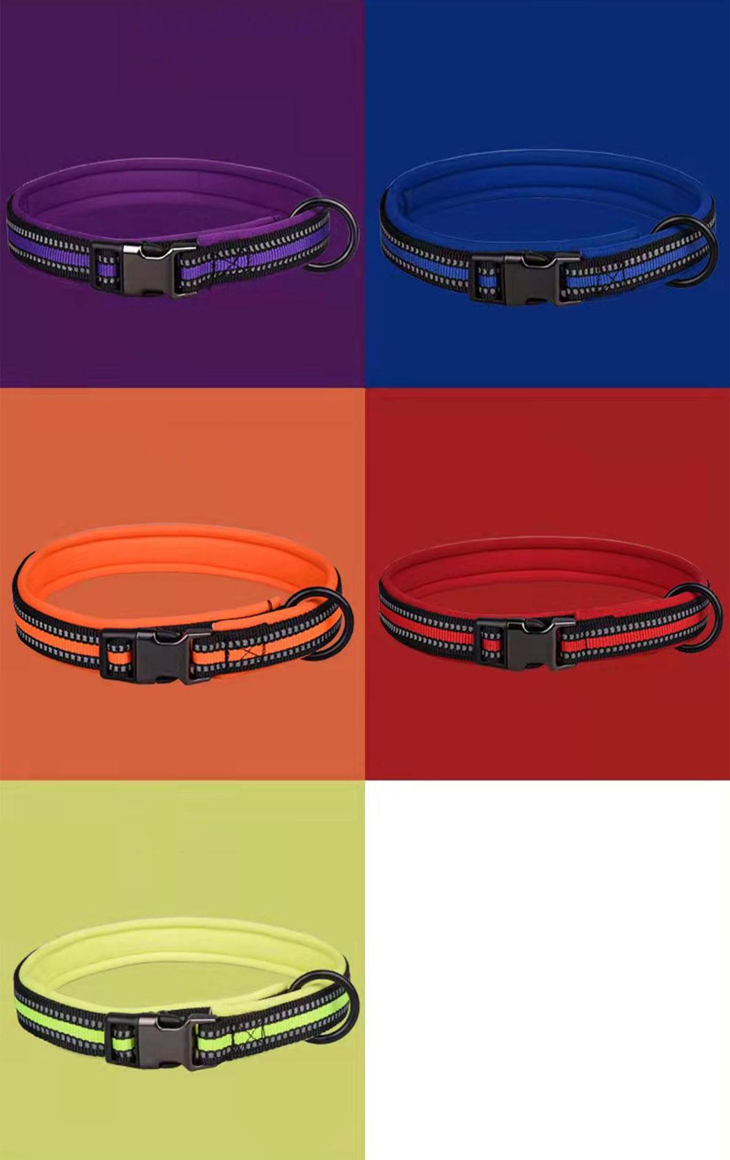 No Hurt Neck Soft Lining Dog Collar Reflective Pet Collar