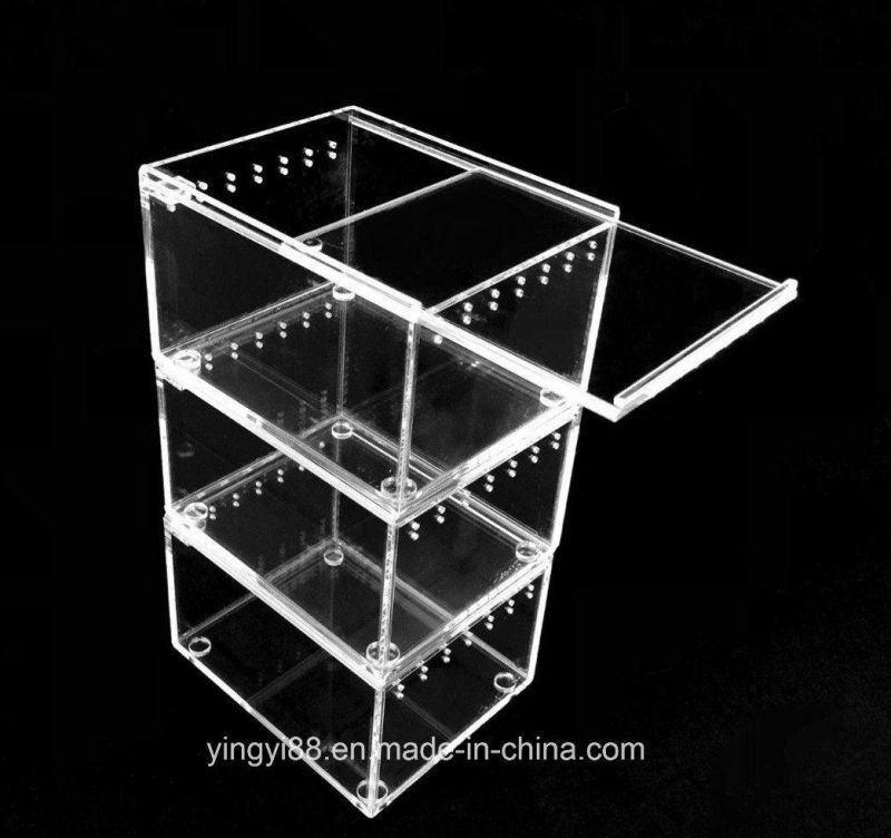 Wholesale Factory Customized Acrylic Reptile Terrarium Cages