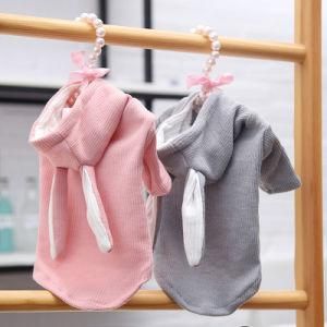 Cat Dog Clothes Grey Rabbit Bunny Animals Suit Weave Clothing Costume Fleece Cotton