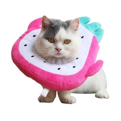 Prevent Licking and Biting Headgear Lovely Fruit Shaped Protective Cover PP Cotton Pet Cat Elizabethan Collar