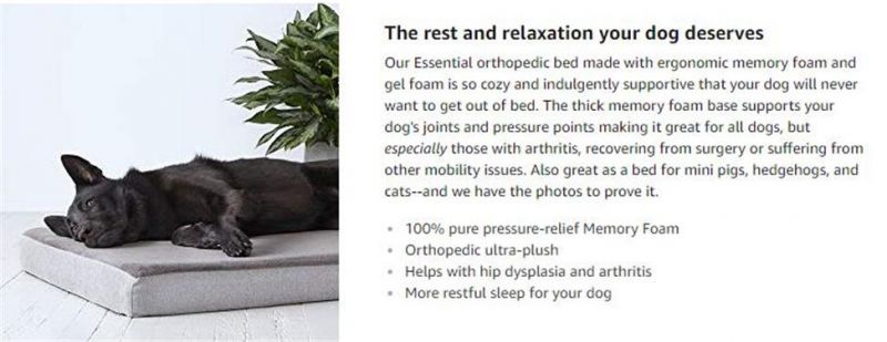 Dog Cushion Pet Beds Comfortably Fits All Dog Breeds