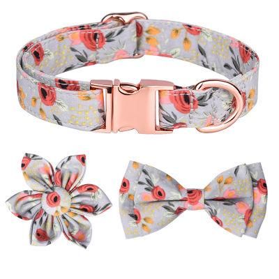 Flower Airtag Cat Collar Cute Cat Accessories Collar Cotton Air Tag Cat Collar for Dog