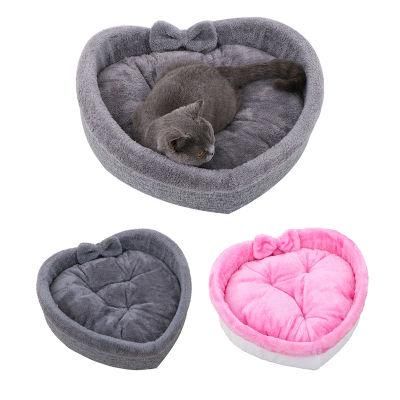 Heart-Shaped Cat Dog Bed Soft Cushion Mat Pet Accessories