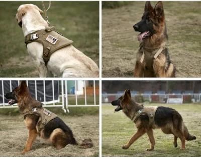 Heavy Duty Custom Adjustable Fashion High Quality Military Tactical Dog Harness Service Dog Collar