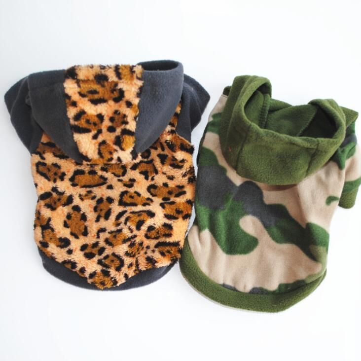 Leopard Color Fleece Dog Coat with Fast Delivery