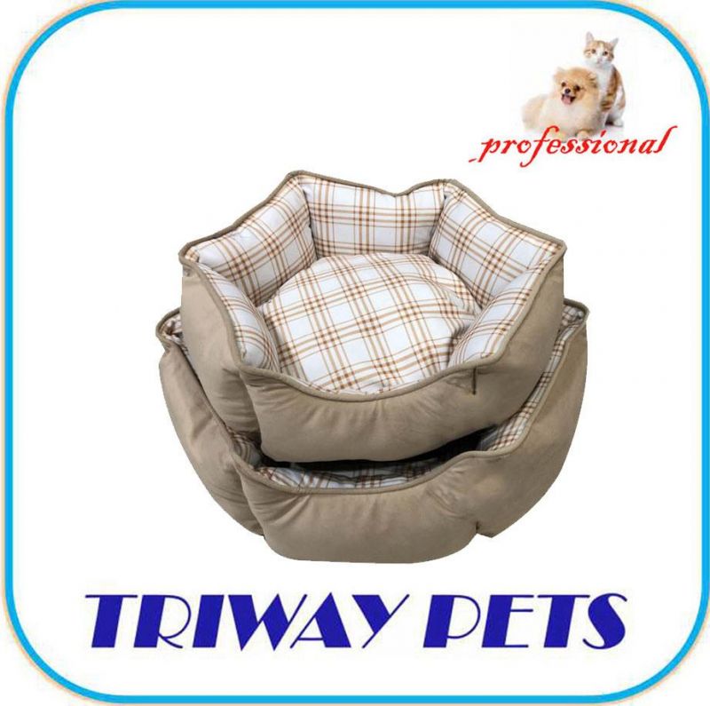 Cozy Flocking Cuddler Set 2 Square Pet Bed