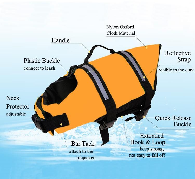 New Pet Products Waterproof Dog Life Jacket, Personalized Dog Life Jacket, Service Dog Vest Lifejacket Bag