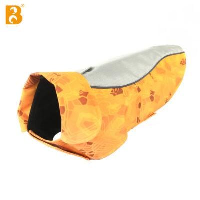 2022 Bright Printed Fabric Reflective Waterproof Dog Jacket