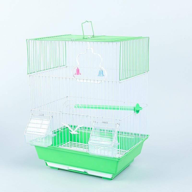 Metal Spray Paint Bird Cage with Wooden Stick