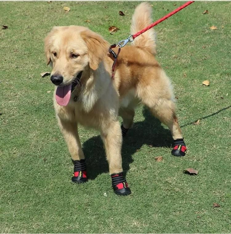 Waterproof Dog Shoes with Best Reflective Straps for Small Medium Large Dog Outdoor