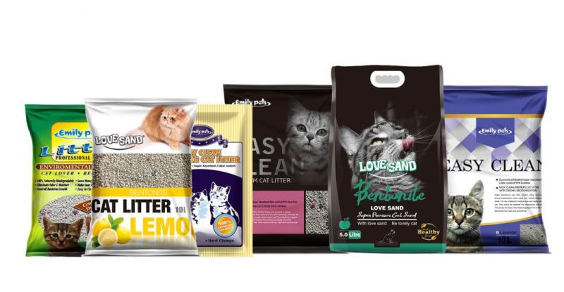 Cat Litter Bentonite Control Odor for Animal Beds Granular Colored