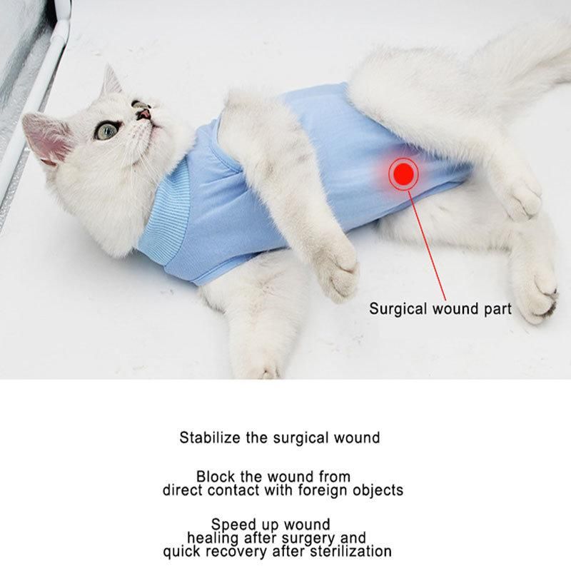Breathable Weaning Suitanti-Licking Surgery After Recovery Pet Care Clothes for Cat Clothes Sterilization Suit