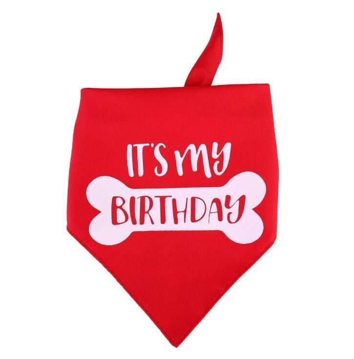 Happy Birthday Dog Bandana for Girls Boy Pets - 100% Cotton