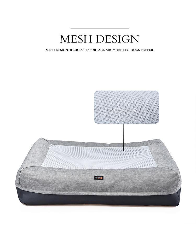 Oxford Fabric Air Flow Breathable Mesh Cooling Cushion Dog Bed