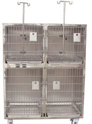 Mt Medical Large Stainless Steel Folding Dog Crate Dog Kennels Quality Pet Dog Cage