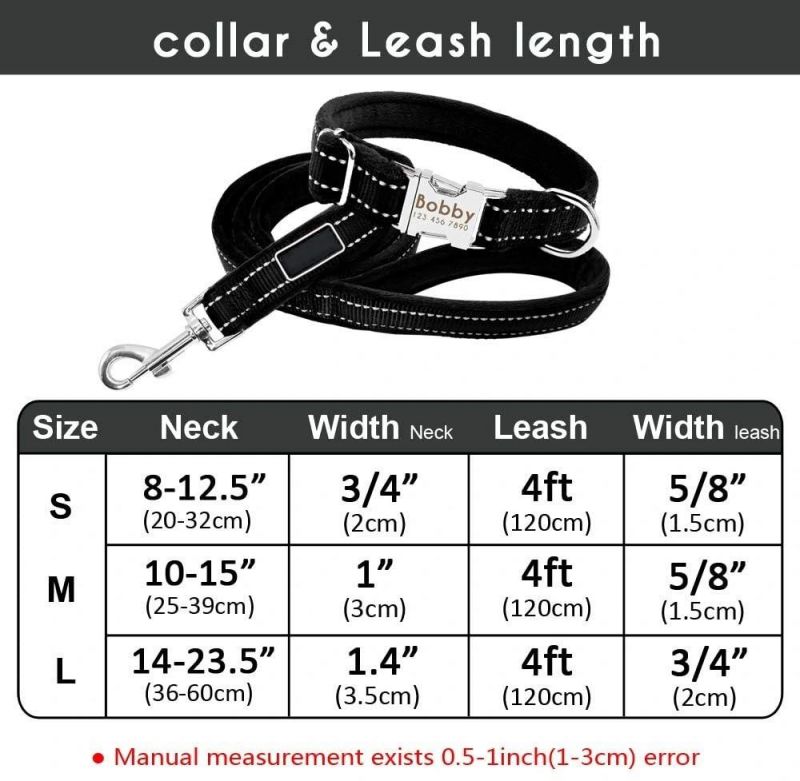 Flannel Padded Custom Dog Collar