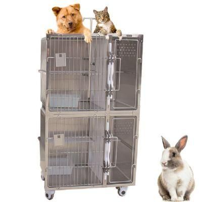 Best Price High Quality Cage Veterinary Stainless Steel Pet Cat Cage