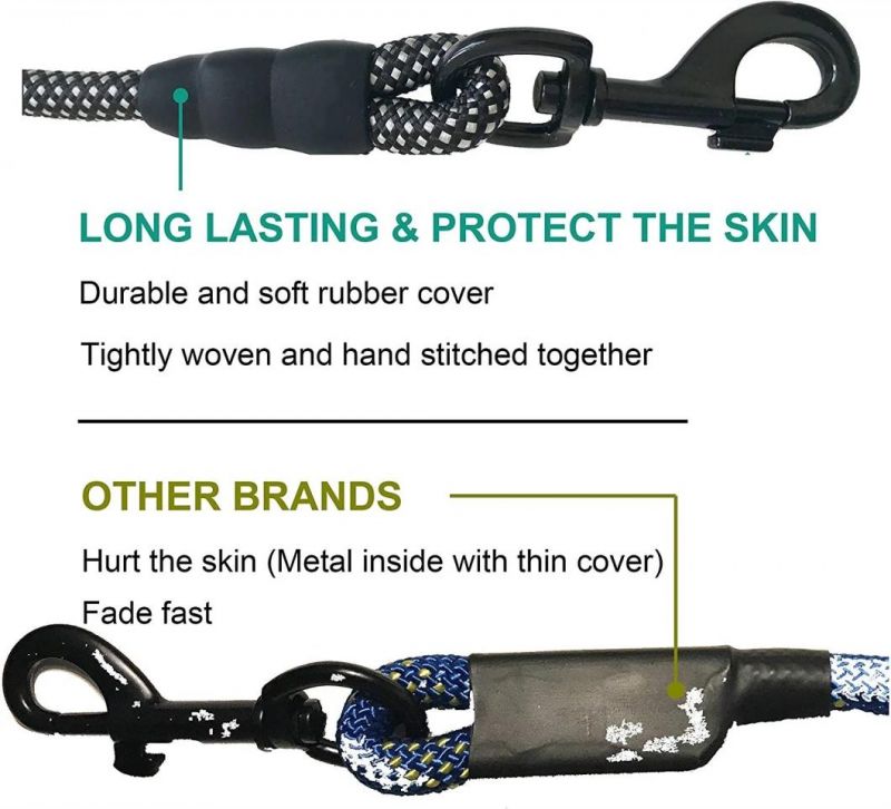 Climbing Rope Dog Leash Slip Lead for Dogs with Soft Padded Handle