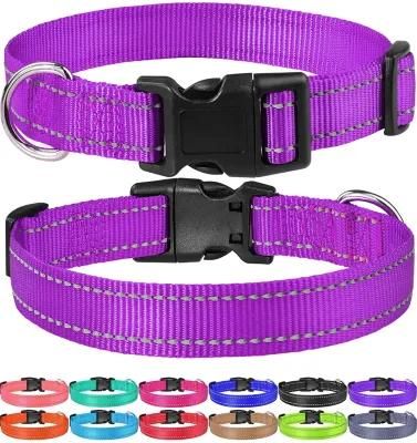 Reflective Nylon Dog Collar with Matching Leash